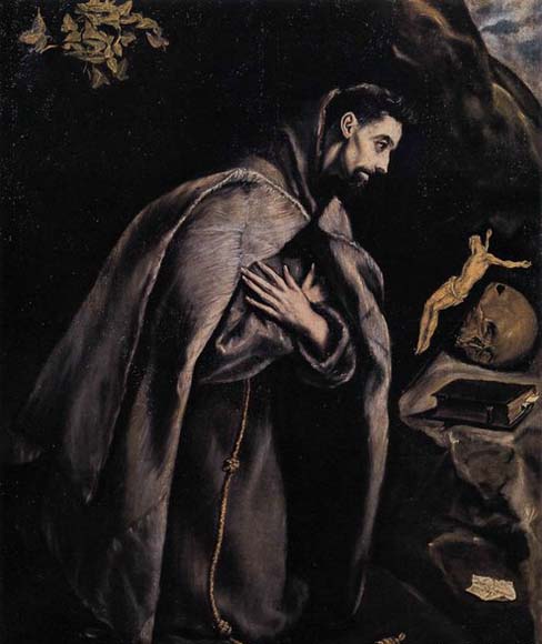 St Francis in Prayer before the Crucifix